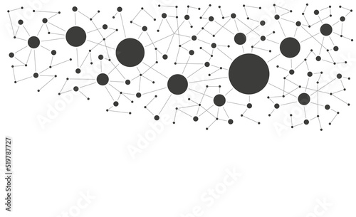 Mega data network structure connect dots and lines background template. Digital blockchain linked global digital database graphic vector.