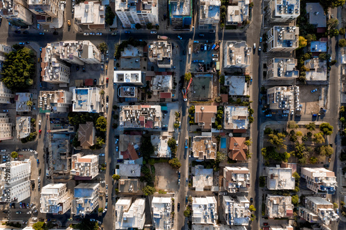 Overhead view of Limassol urban area. Cyprus