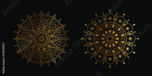 Circular pattern in form of mandala for background, tattoo, festive, and decoration. Decorative ornament in ethnic oriental style. 