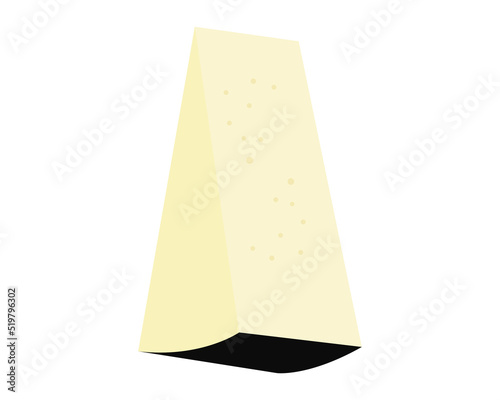 Roman Pecorino cheese vector illustration 