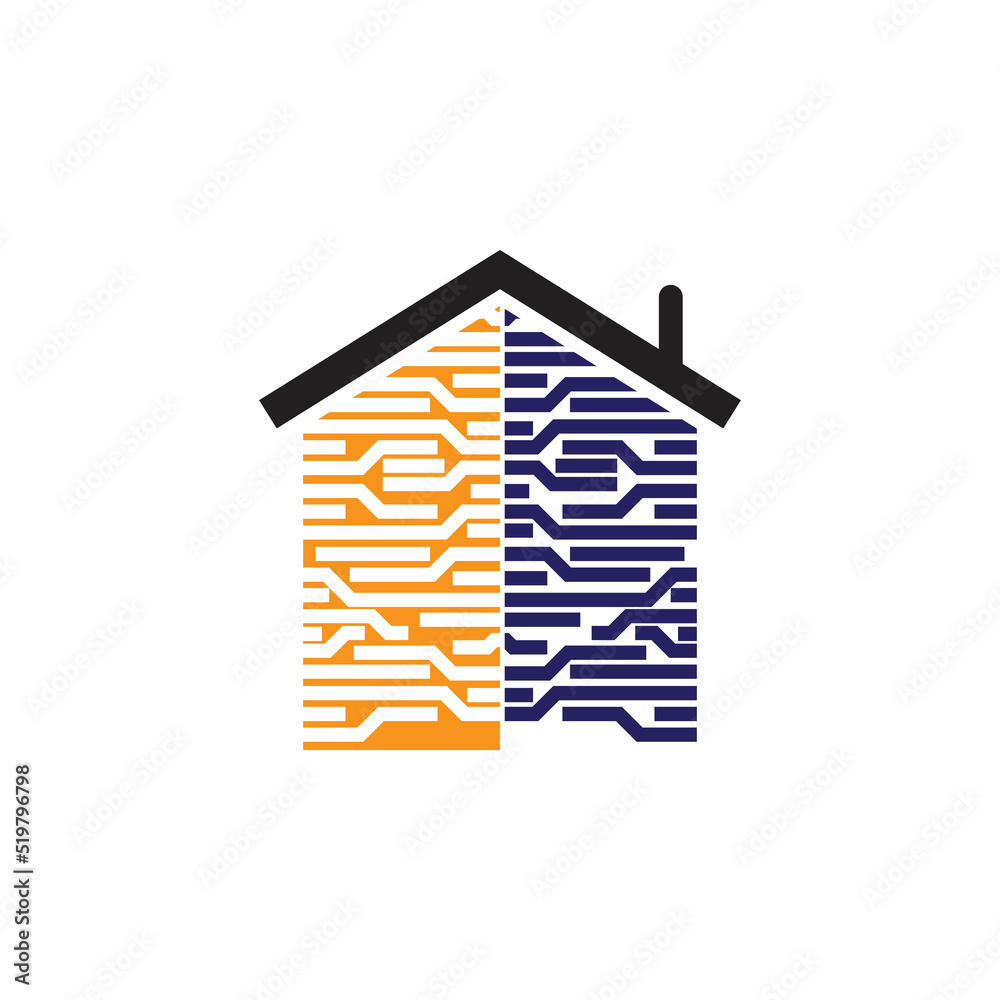home tech logo vector illustration home tech logo vector illustration