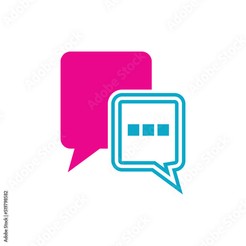 Speech bubble Logo template vector illustration