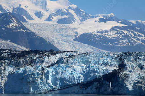 Glacier edge of the Harvard Glacier in College Fjord, Alaska, United States      photo