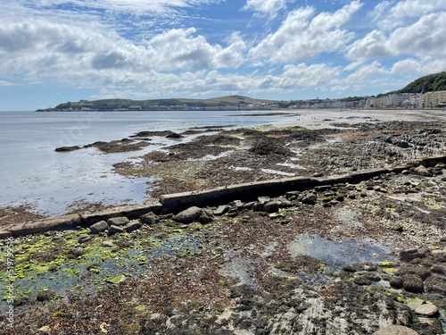 Douglas Bay at low tide. Isle of Man