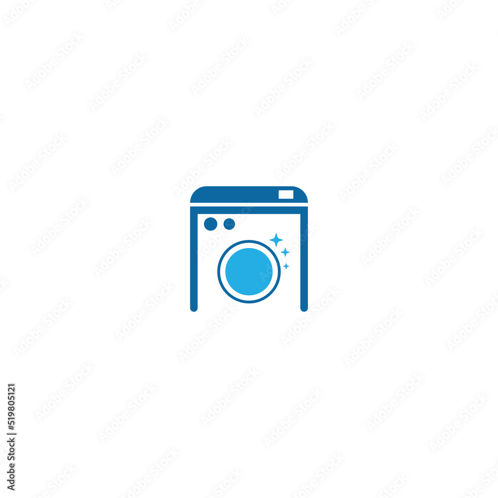 laundry logo icon with vector illustration template