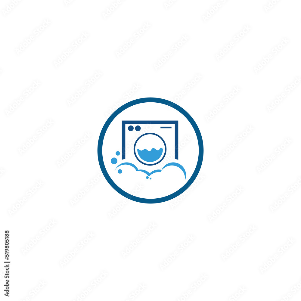 laundry logo icon with vector illustration template laundry logo icon with vector illustration template