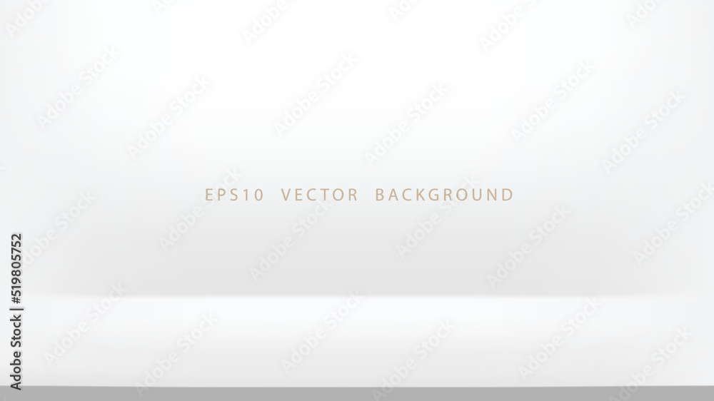 Empty modern white backdrop vector background Empty modern white backdrop vector background