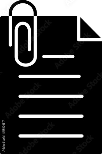 Unique Attachment Vector Icon