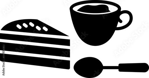 Coffee Served Vector Icon