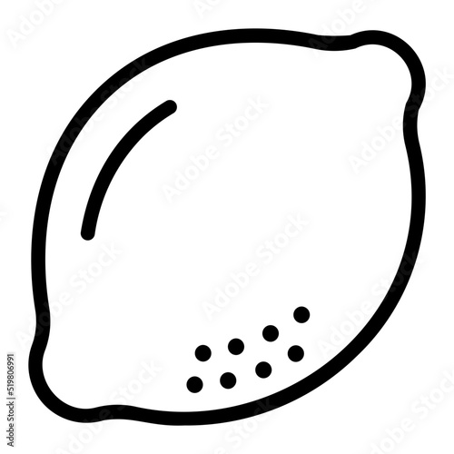 lemon outline icon