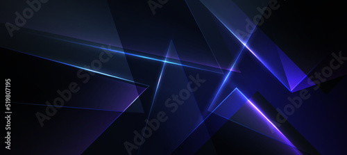 blue abstract ,background polygon elegant background and banner business product present