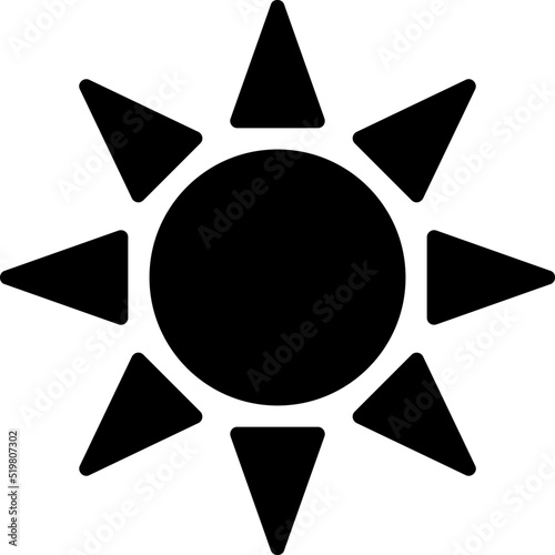 UV Radiation Vector Icon