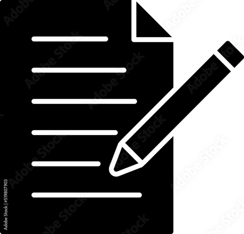 Unique Edit Document Vector Icon