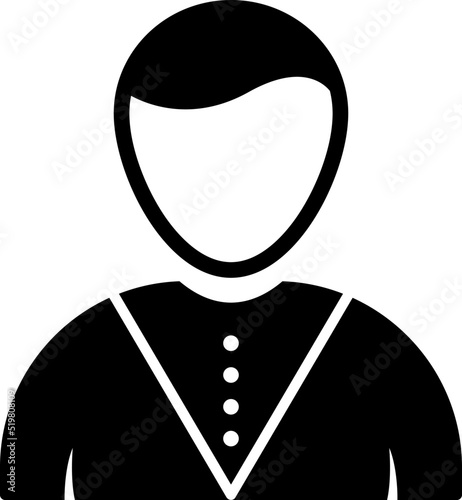 Casino Dealer Vector Icon