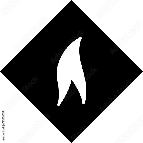 Flammable Material Vector Icon