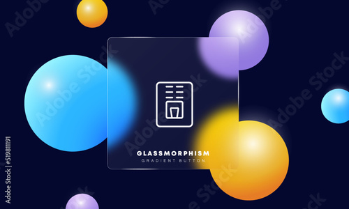 Coffee machine line icon. Beverage, hot, cold, sweet, sugar, cafe, coffee break, have a rest, take with you, morning, breakfast, caffeine. Drink concept. Glassmorphism. Vector line icon for Business