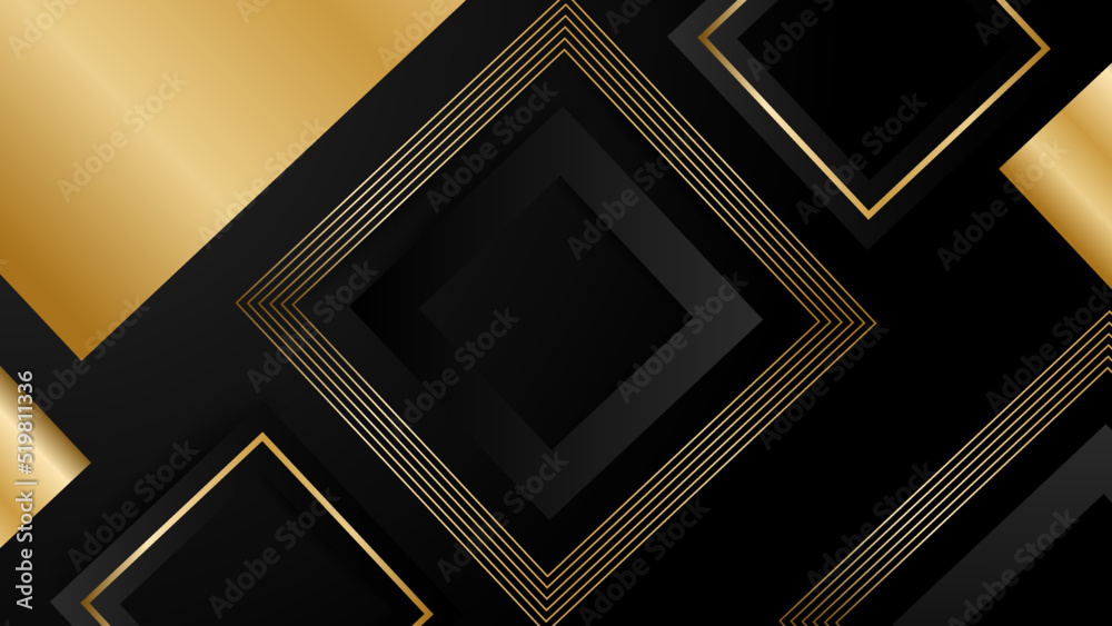 Abstract black and gold modern shiny textured shapes abstract background Abstract black and gold modern shiny textured shapes abstract background