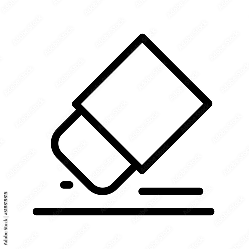 Eraser icon template Eraser icon template