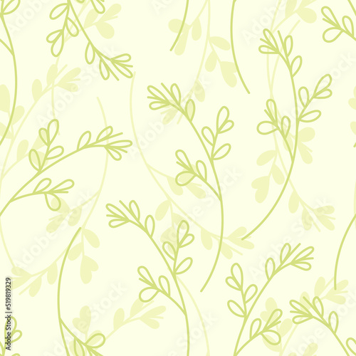 Seamless pattern with multicolored branches