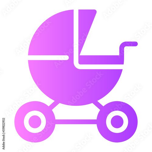 stroller gradient icon