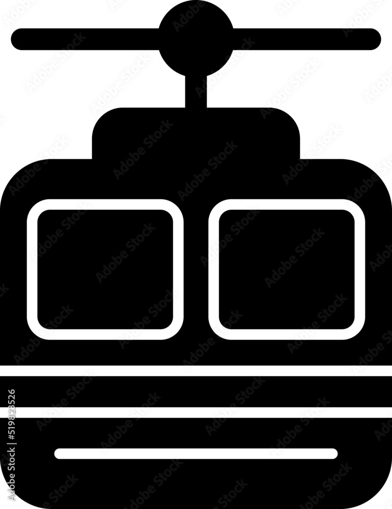 Naklejka premium Cable car Icon