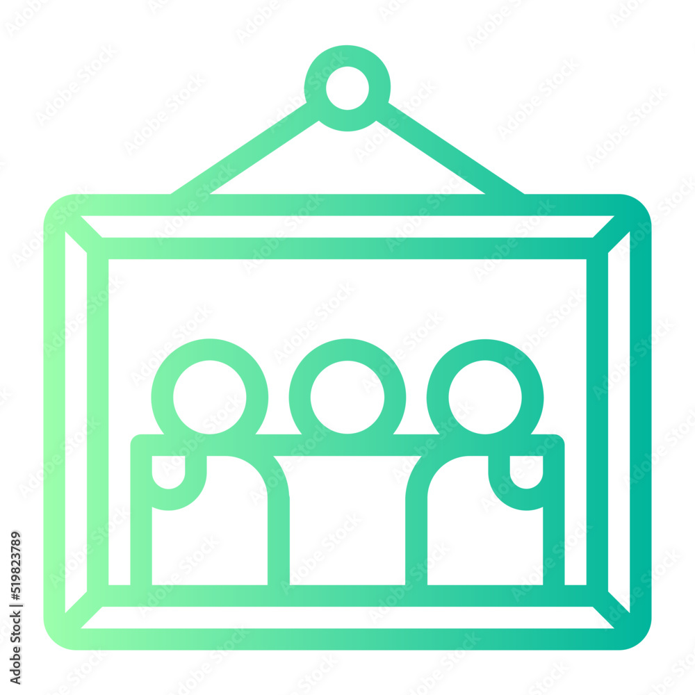 Fototapeta premium family gradient icon