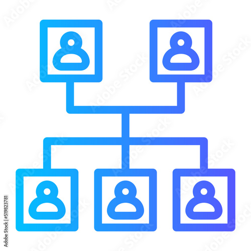 family tree gradient icon