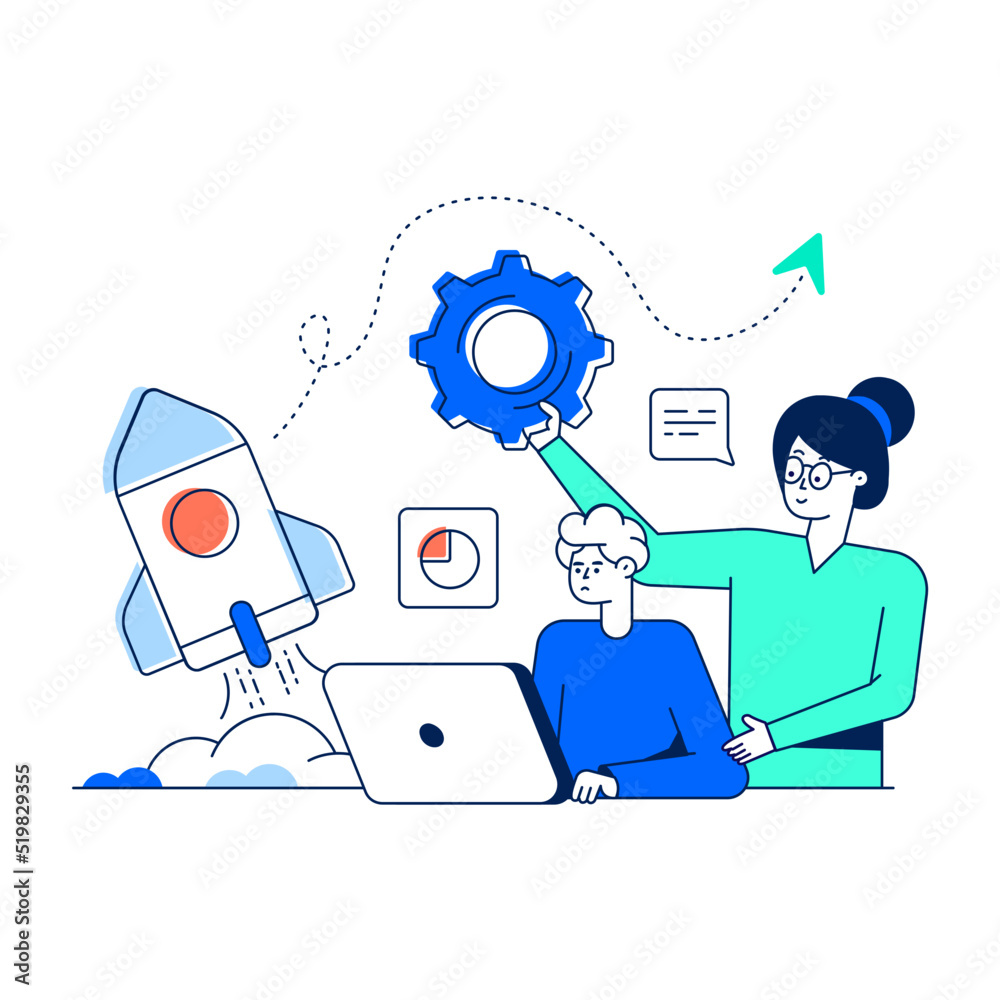 A flat illustration of project priorities A flat illustration of project priorities