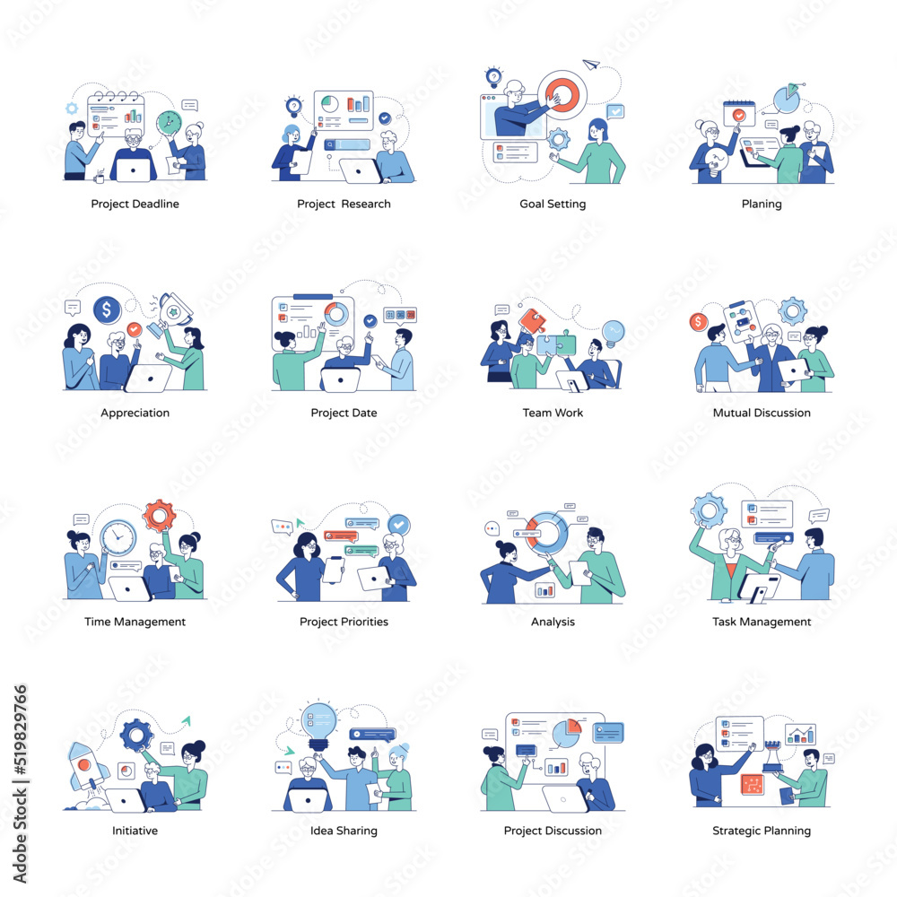 Collection of Business Planning Flat Illustrations
Collection of Business Planning Flat Illustrations