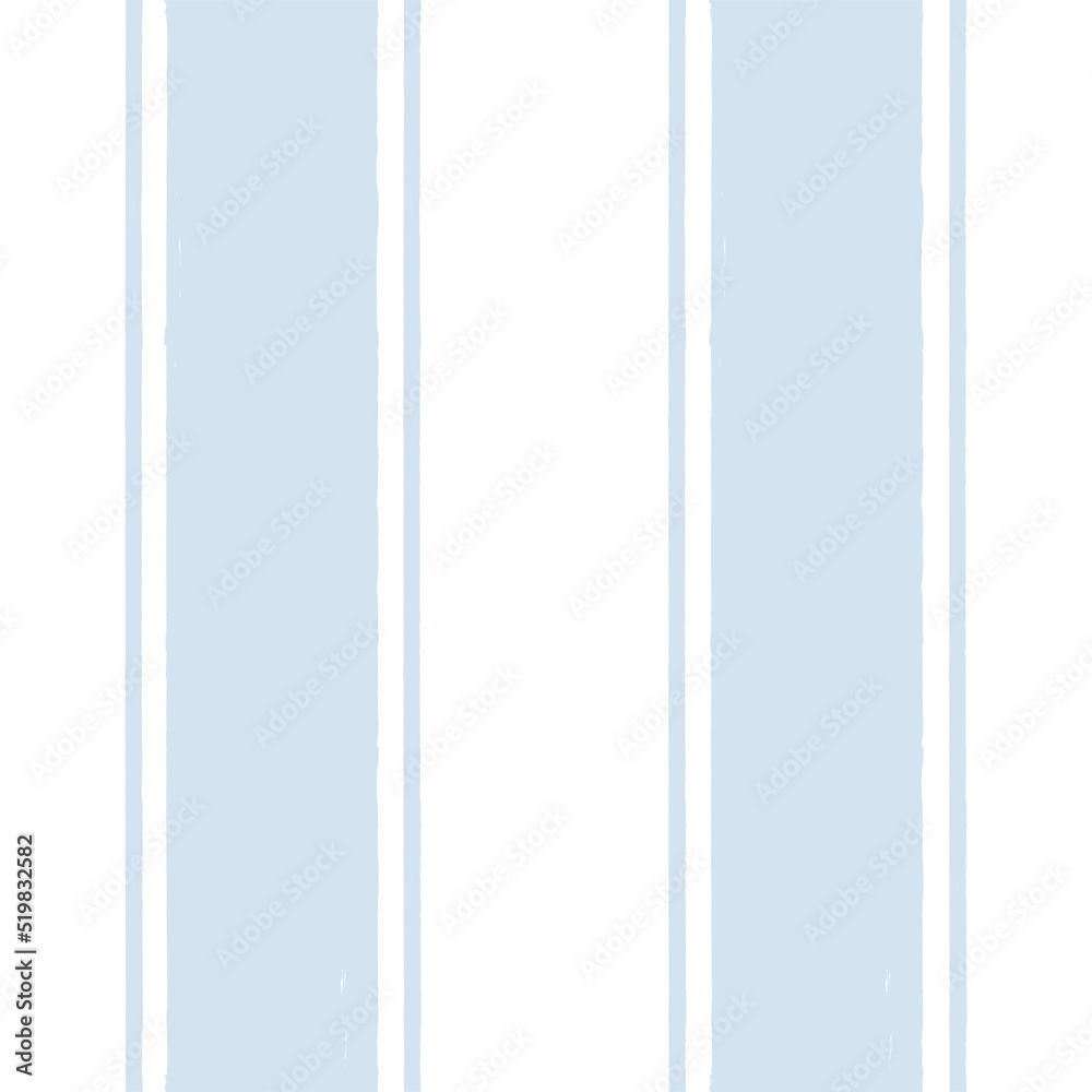 Blue stripes pattern, classic striped seamless background, Hand drawn brush strokes. vector stripes, cute paintbrush line backdrop