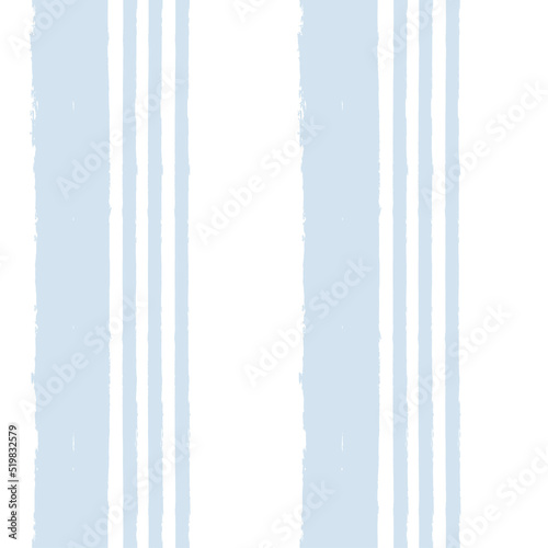 Blue stripes pattern, classic striped seamless background, Hand drawn brush strokes. vector stripes, cute paintbrush line backdrop