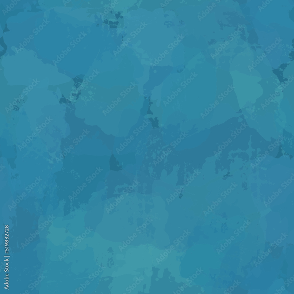 watercolor seamless pattern, blue painted abstract print, artistic pastel background