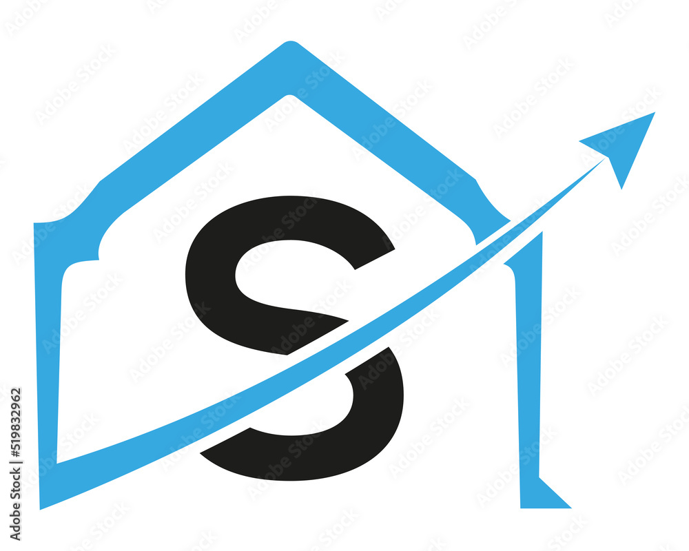 Letter S door shape logo icon vector template Letter S door shape logo icon vector template