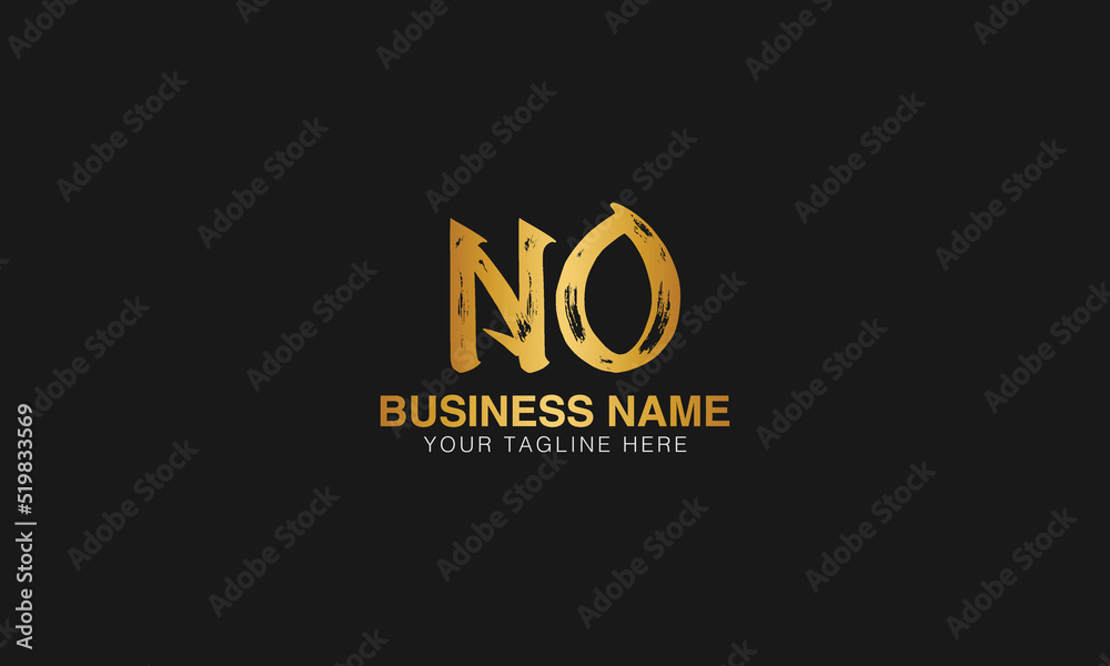 NO initial logo | initial based abstract modern minimal creative logo, vector template image. luxury logotype logo, real estate homie logo. typography logo. initials logo.