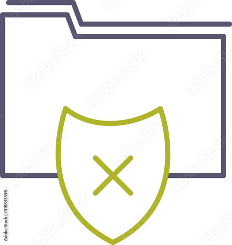 Vulnerable Folder Vector Icon
