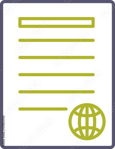 Unique Press Releases Vector Icon