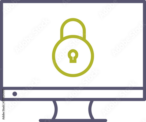 Unique Closed Access Vector Icon photo