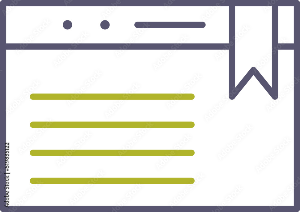 Unique Bookmarking Services Vector Icon Unique Bookmarking Services Vector Icon
