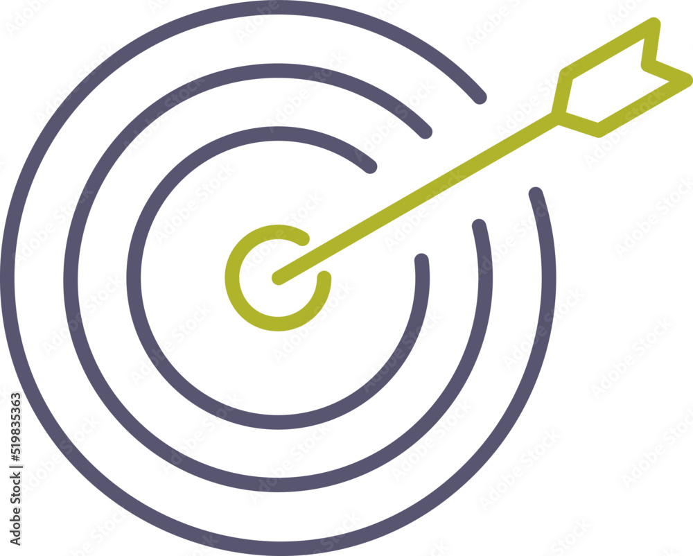 Unique Dartboard Vector Icon Unique Dartboard Vector Icon