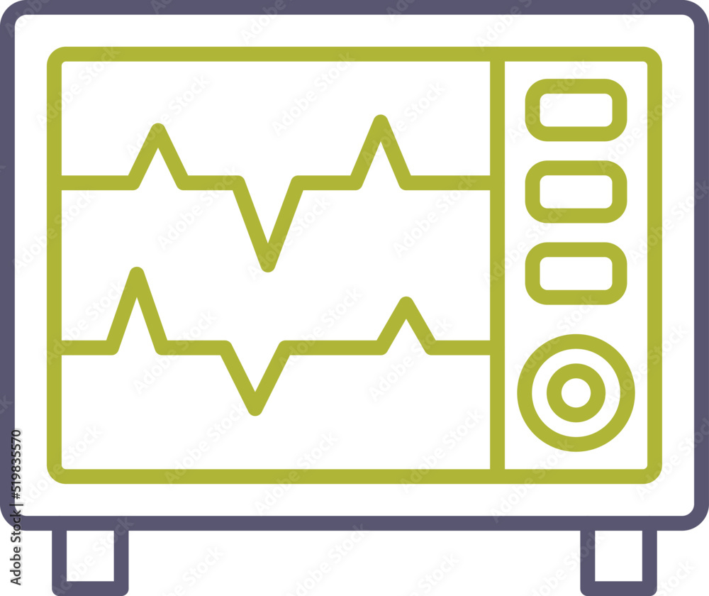 Obraz premium Heart Rate Monitor Icon