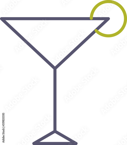 Unique Cosmopolitan Vector Icon