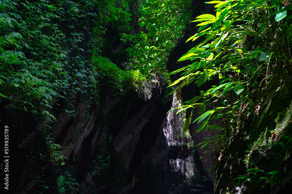 Shout out of an way under the earth in Bali, Indonesia Shout out of an way under the earth in Bali, Indonesia