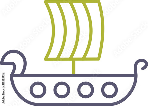 Viking Ship Icon