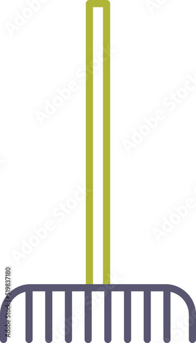 Fork picking leaves Icon