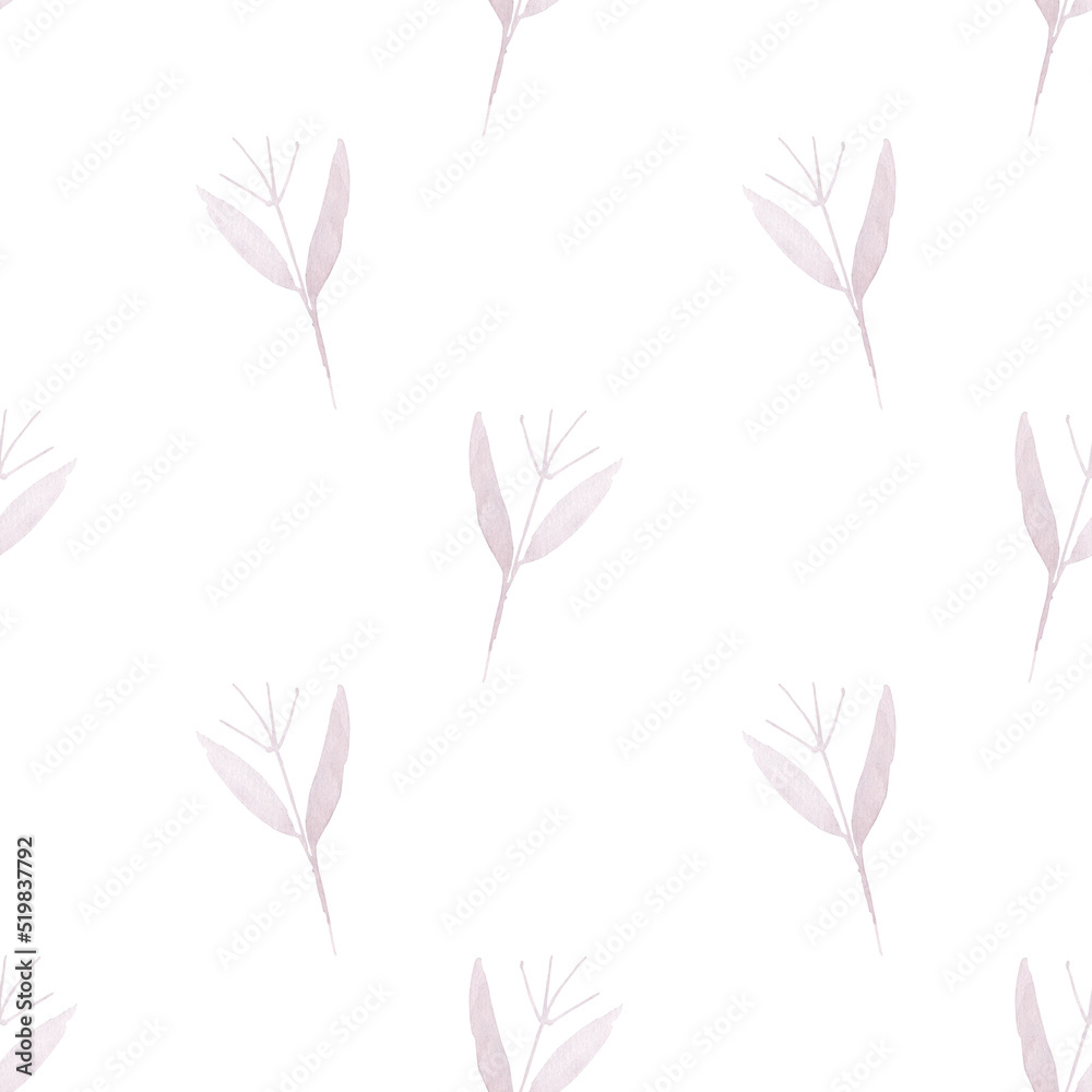 Natural, floral abstract seamless pattern in boho style. abstract Plants. Hand-drawn design for fabric, wallpaper, packaging or multimedia projects.
