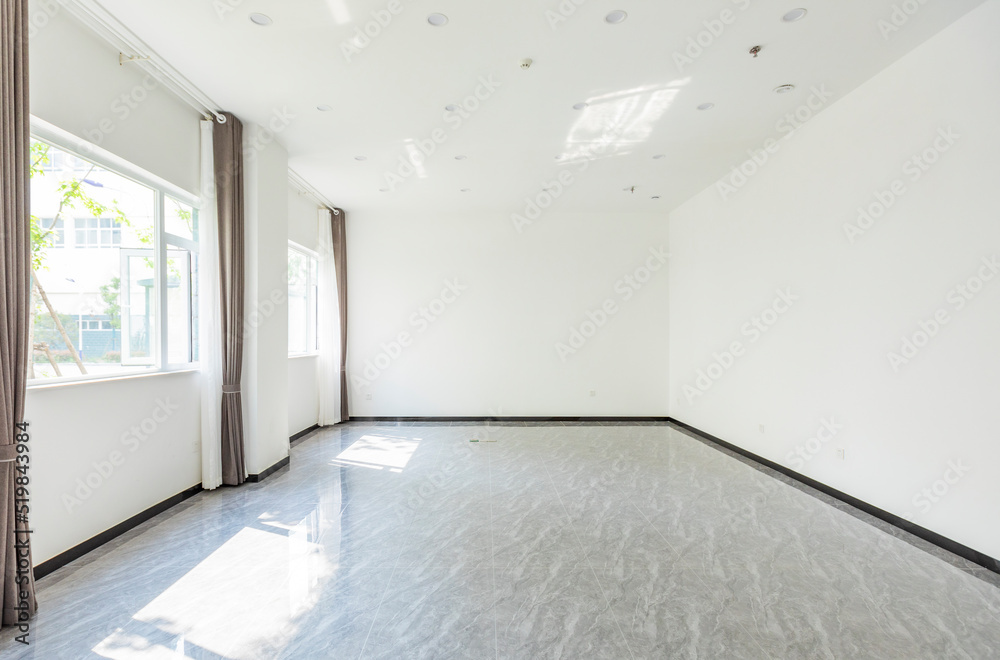 Empty modern interior corridor space Empty modern interior corridor space