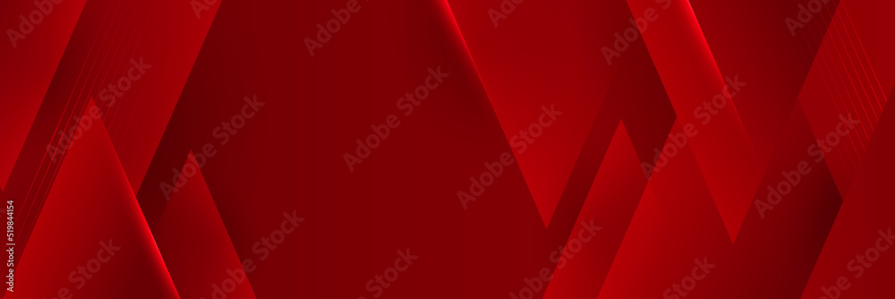 Modern red abstract vector long banner. Minimal background with waves arrows geometric shapes and copy space for text. Social media cover and web wide banner template Modern red abstract vector long banner. Minimal background with waves arrows geometric shapes and copy space for text. Social media cover and web wide banner template