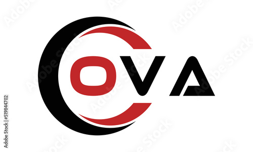 OVA swoosh three letter logo design vector template | monogram logo | abstract logo | wordmark logo | letter mark logo | business logo | brand logo | flat logo | minimalist logo | text | word | symbol