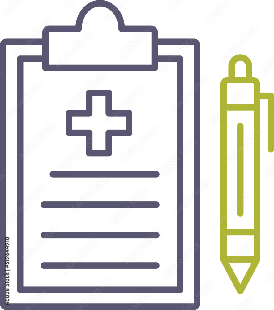 Obraz premium Medical Record Icon