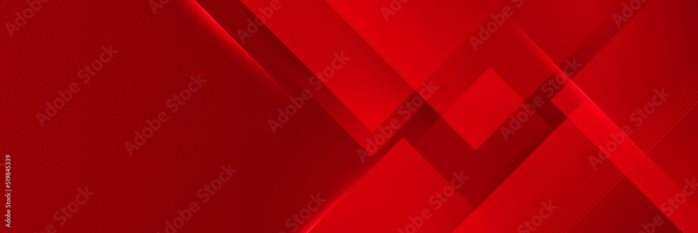 Modern red abstract vector long banner. Minimal background with waves arrows geometric shapes and copy space for text. Social media cover and web wide banner template Modern red abstract vector long banner. Minimal background with waves arrows geometric shapes and copy space for text. Social media cover and web wide banner template